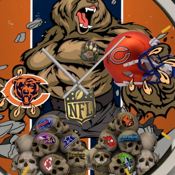 Chicago bears clock - Picture 4 of 4